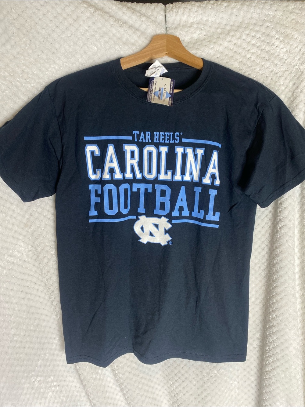 Navy Blue North Carolina Tar Heels Football Tee